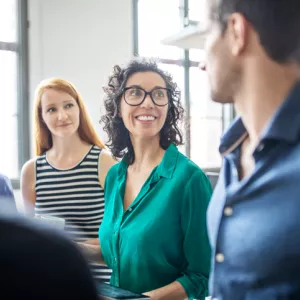 Business mensen die een meeting hebben