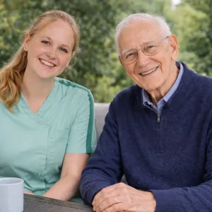 Helpende Plus met cliënt buiten woonzorg