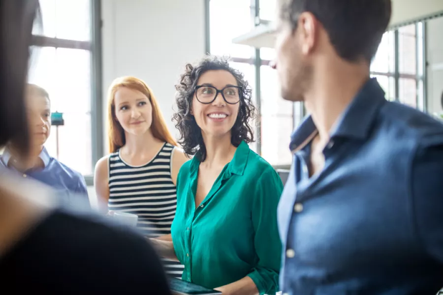 Business mensen die een meeting hebben