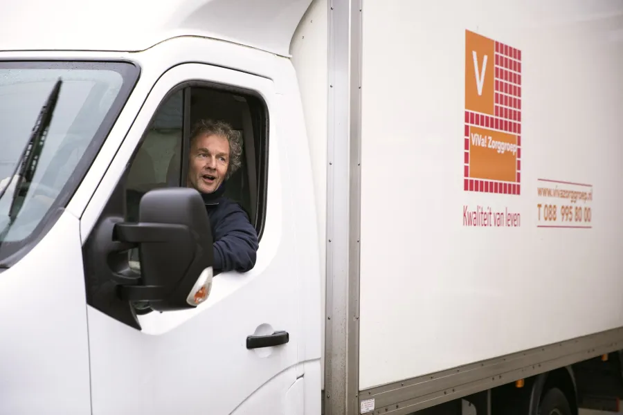 Kantoor Logistiek ViVa! busje.