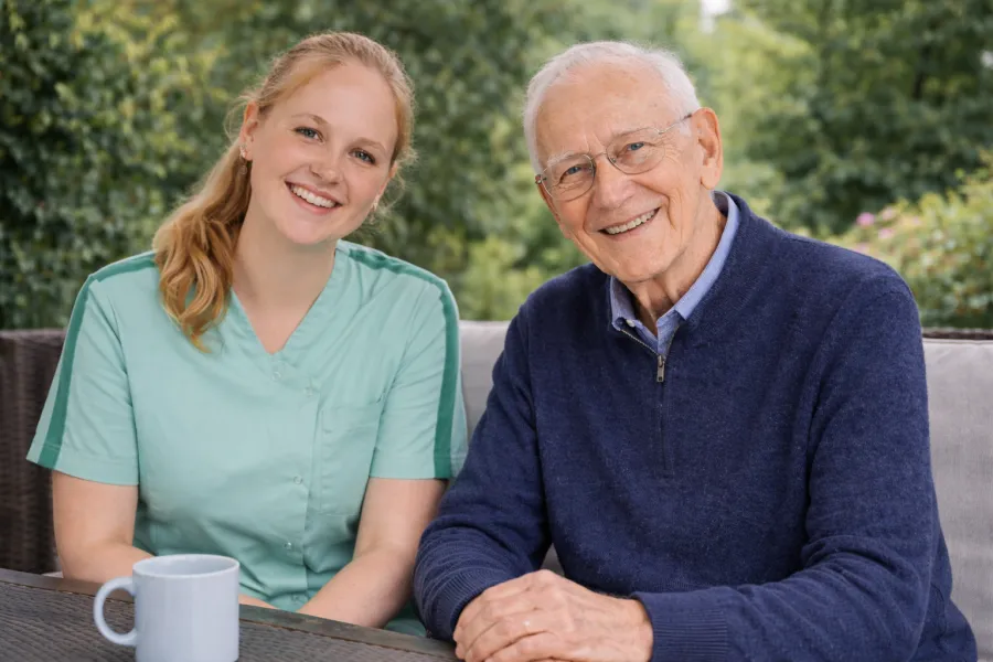 Helpende Plus met cliënt buiten woonzorg